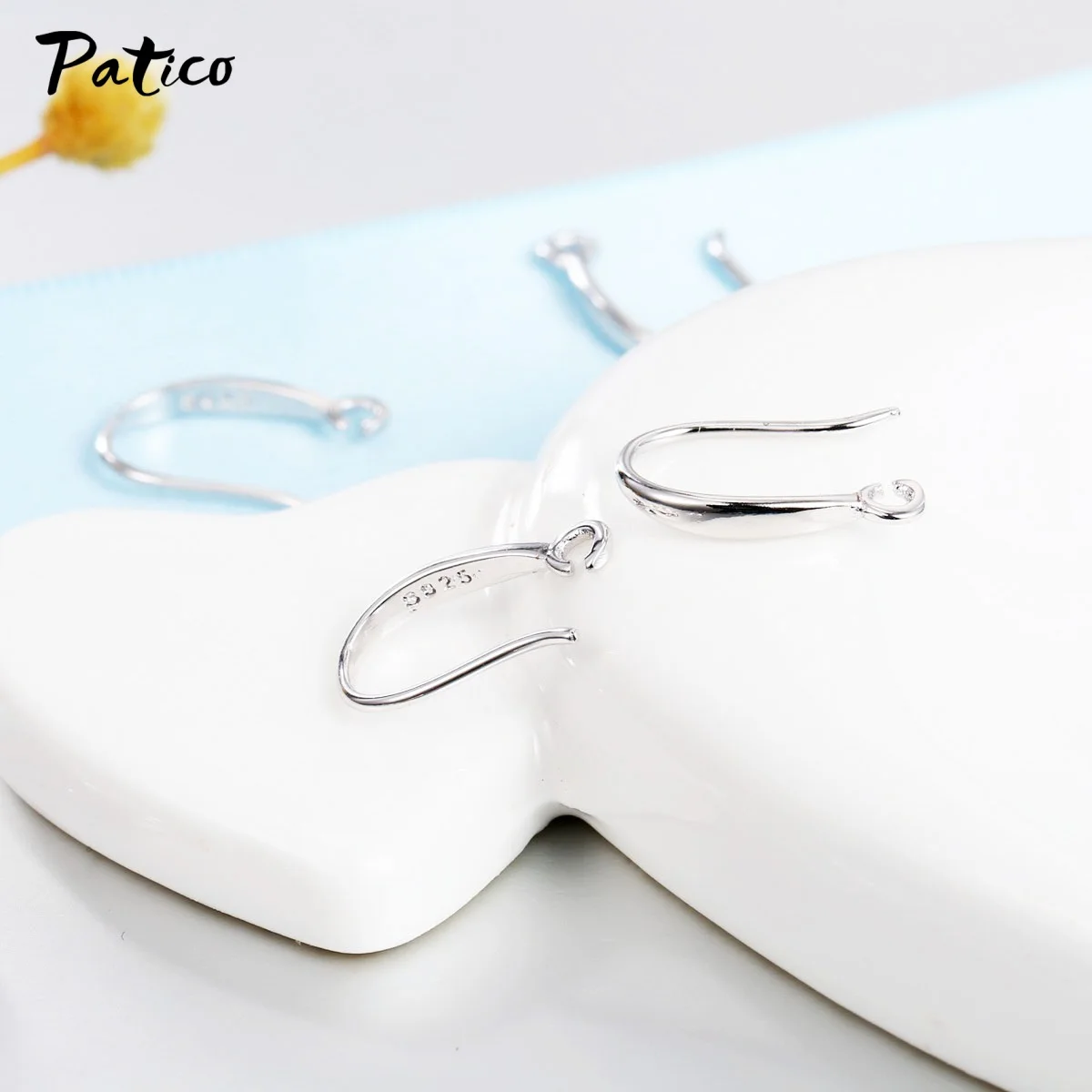 Fashion High Quality Smooth 925 Sterling Silver Earring Findings DIY Jewelry Ear Hook  Accessories 100pcs Per Lot Packing Sale