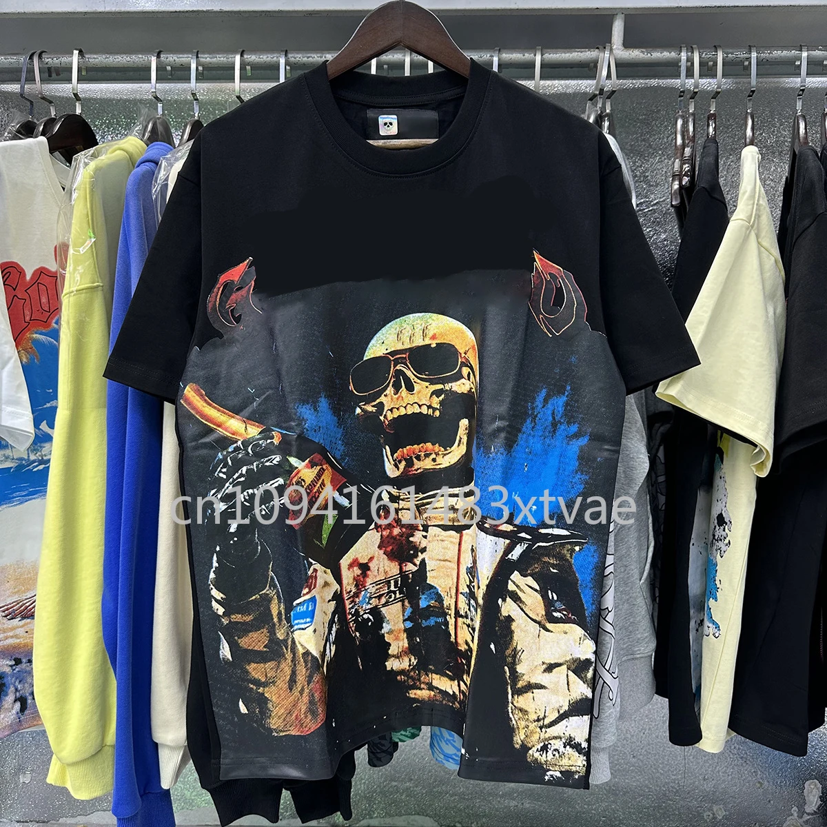 

Classic Design America GS Men's T-shirts Letter Logo Print Top Tees Designer Brand Couple's Hip Hop T-shirts
