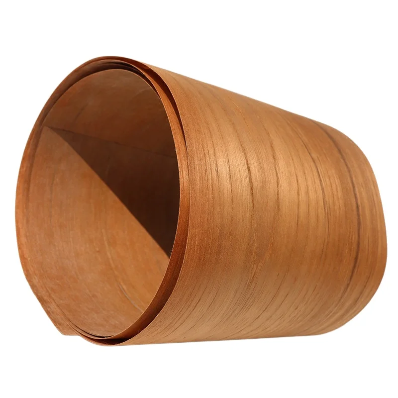 Natural Teak Figured Veneer, 0.2mm, 250x18cm, For 3D Model Surface Decoration & Special Craftsmanship.