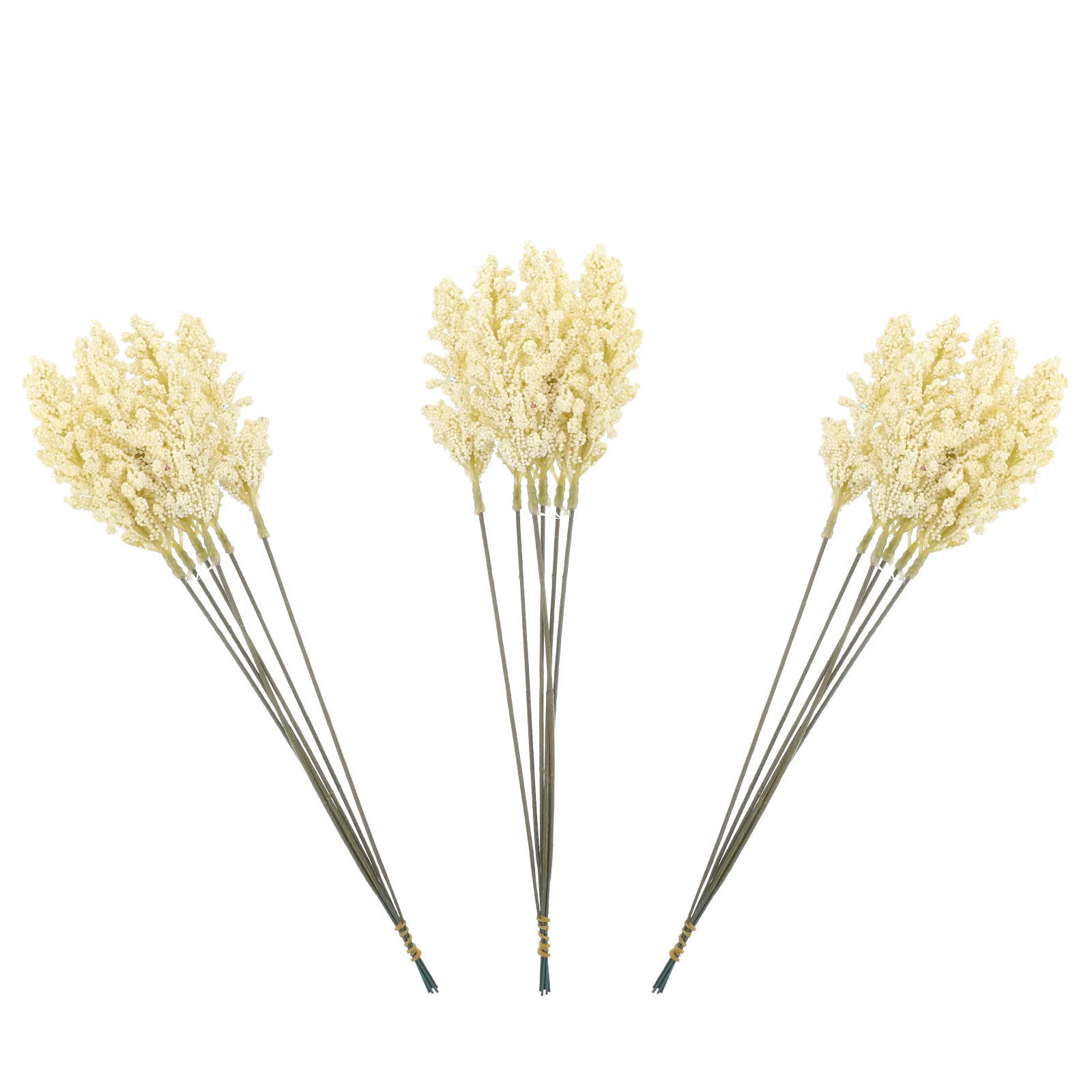 

18 PCS Artificial Corn Ear Fake Flower Desktop Wheat Stalk Home Decoration Table Stalks Dried Plastic Bride Garland