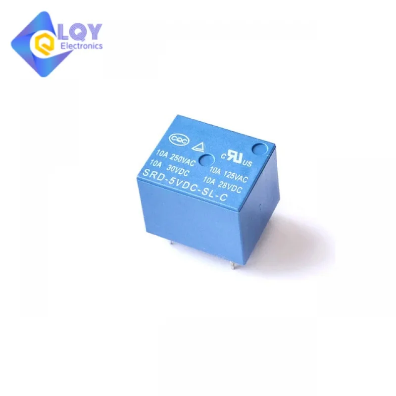 5PCS/lot Relays  srd-05VDC-SL-C-12VDC-SL-C-24VDC-SL-C 5V 12V 24V 10A 250VAC 5PIN T73