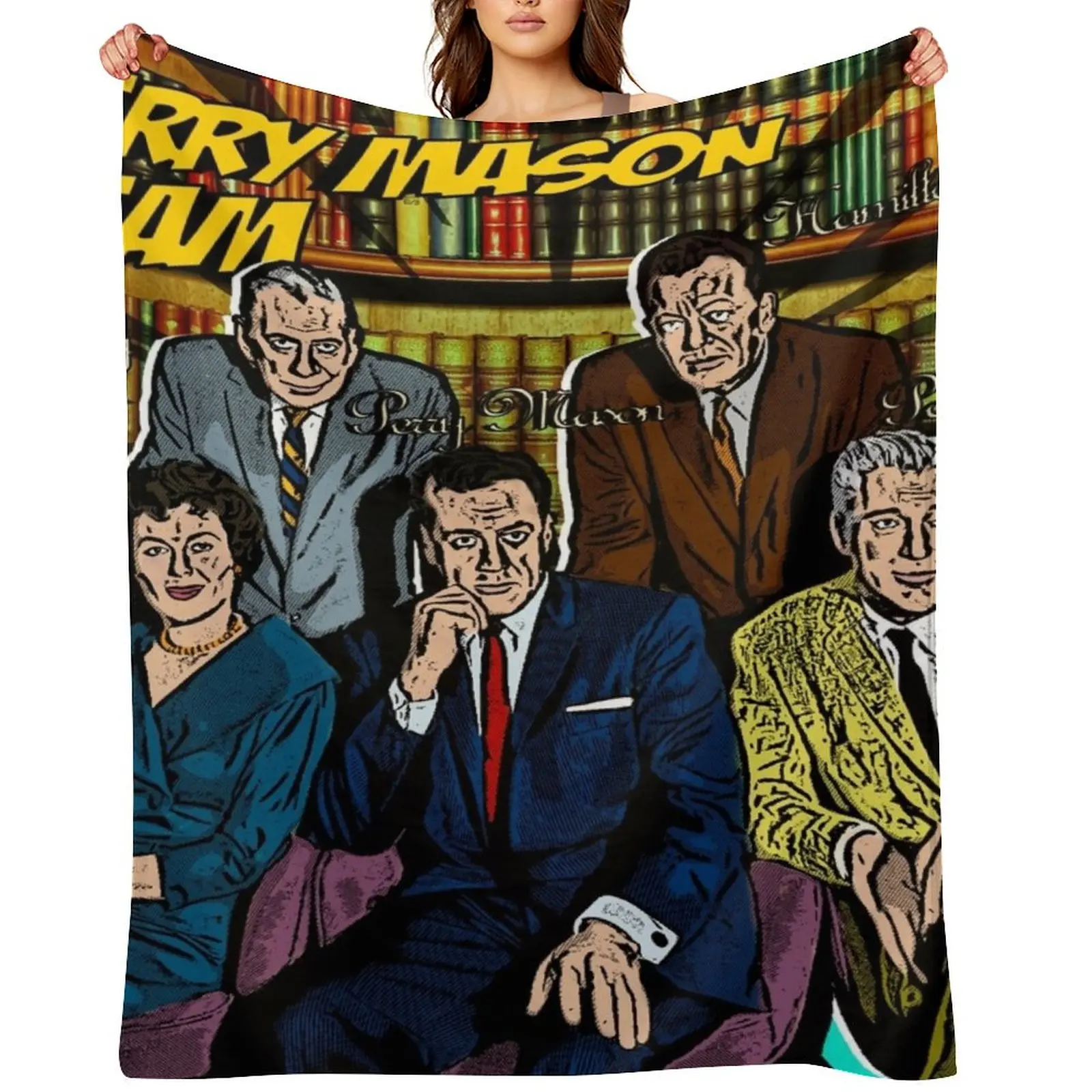 

Perry Mason Team (PM Comics) Throw Blanket Luxury Designer Decorative Beds Loose Picnic Blankets