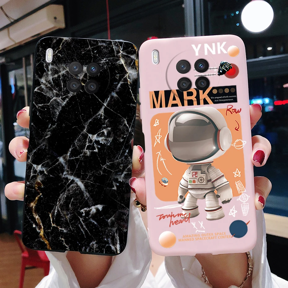 For Honor 50 Lite Case Huawei Nova 8i Cover Soft Silicone Phone Cases Bumper Marble Back Cover For Honor 50 Lite Nova8i Fundas