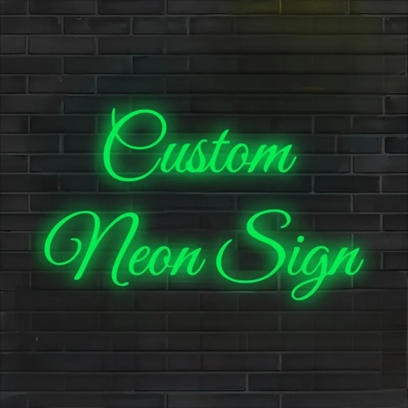 لافتة نيون LED مخصصة بصف مزدوج - مثبتة على الحائط على الحائط لحفلات الزفاف والمناسبات وديكور المنزل والحفلات وأعياد الميلاد هدية مثالية #4