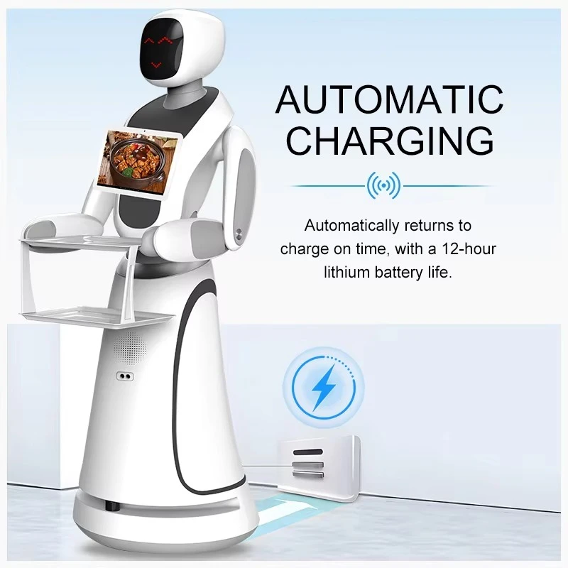 Afbeelding 6: Professionele fabrikant van multifunctionele intelligente robotrestaurants, robotbedieners en automatische roboten voor het bezorgen van eten