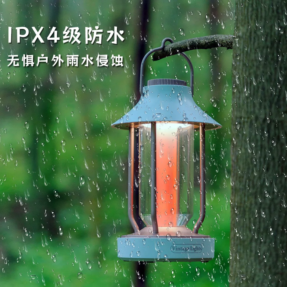 

Exquisite Outdoor Camping Light Camping Retro Horse Lantern Multi functional Charging Extra Long Range Lighting Tent Atmosphere