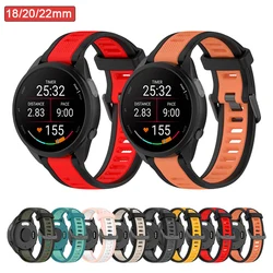 Strap for Garmin Forerunner 165 20mm Silicone Band 18mm Watch Man Bracelet Sport Band Soft 22mm Watchband Forerunner 165 music