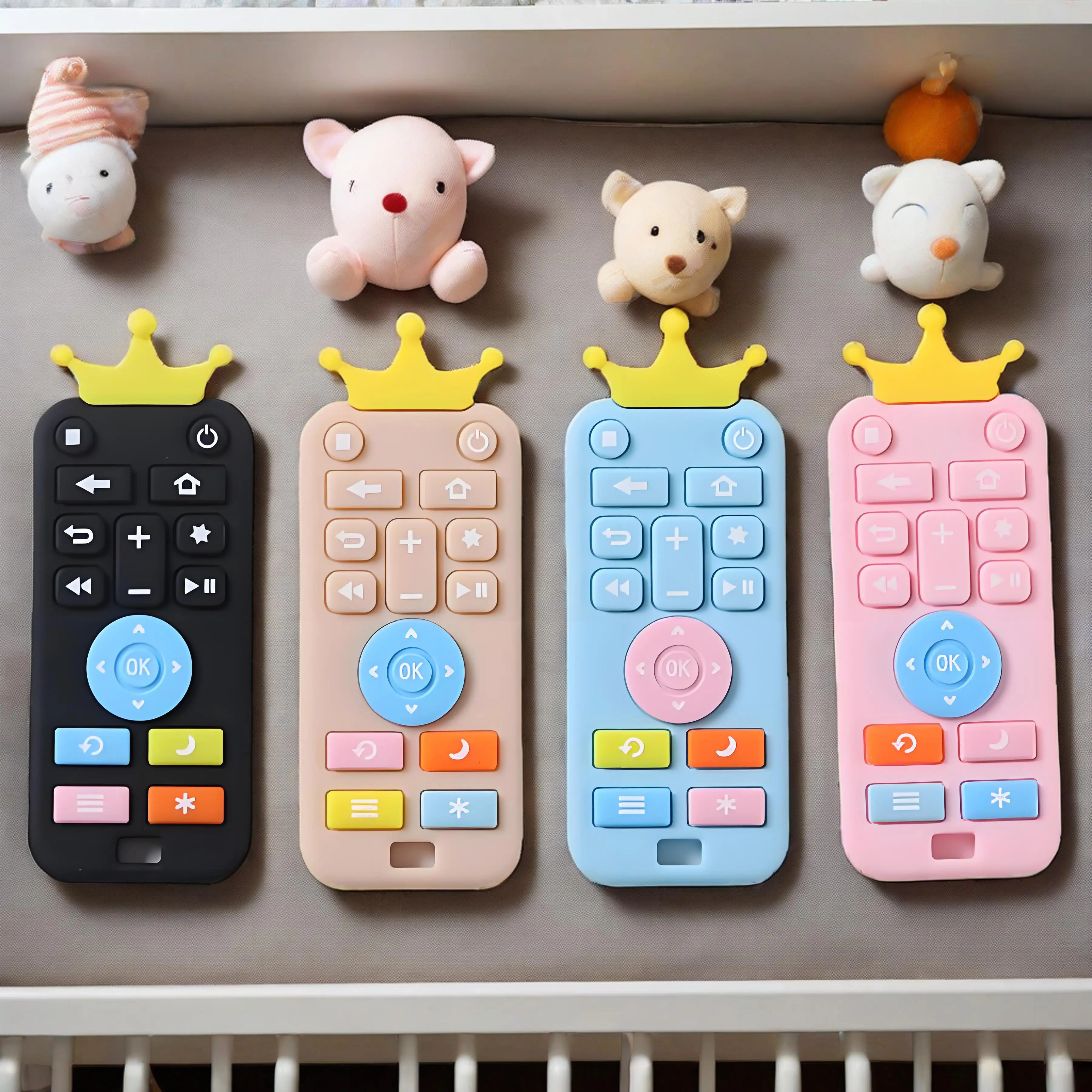 Silicone Teething Toy for Infants Remote Control Design Soothing Daily Teething Aid Specifically Made for Baby Teeth Emergence