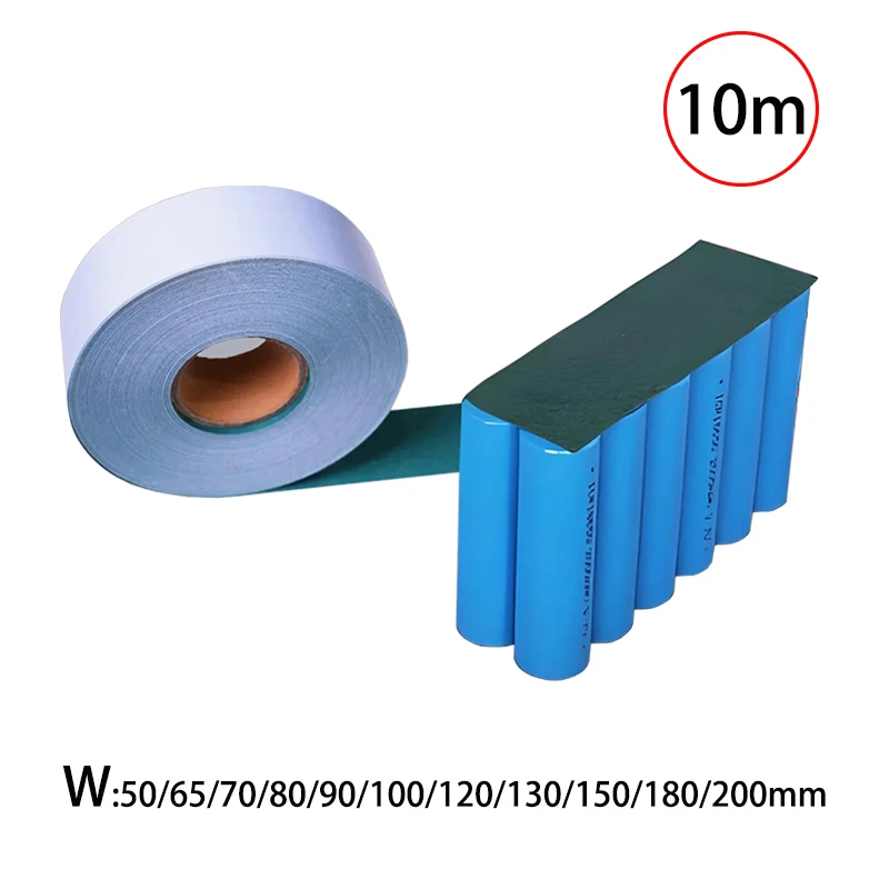 10m Fish Paper 50/65/70/80/90/120/150/180/200mm Width for 18650/21700/26650/32650 Lithium Battery Isolation Insulation