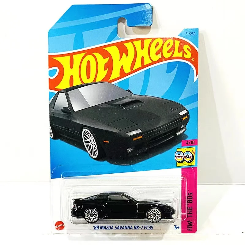 2023-51 Hot Wheels Cars 89 MAZDA SAVANNA RX-7 FC35 1/64 Metal Die-cast Model Cars Toy Vehicles