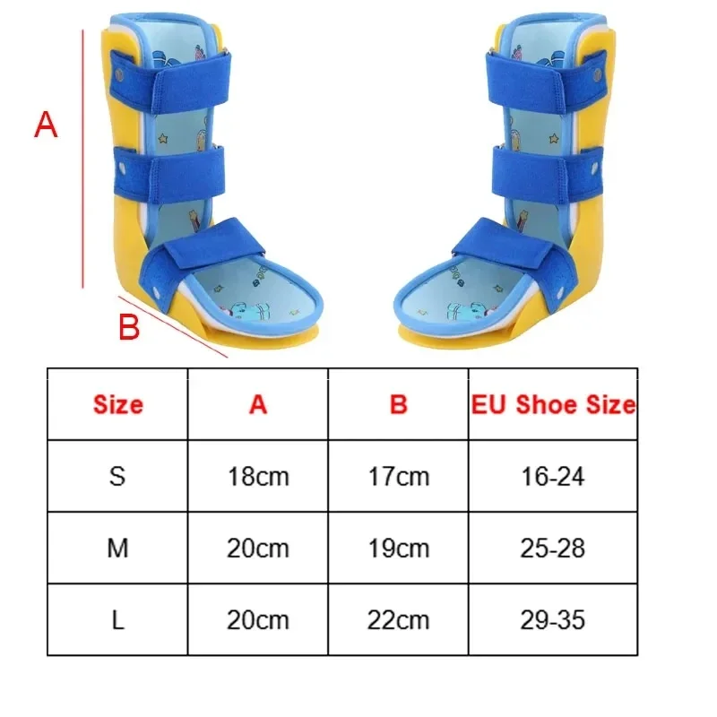 1Pcs Adjustable Children Ankle Foot Orthosis Support AFO Foot Drop Corrector Ankle Joint Varus Valgus Calf Fracture Fixer