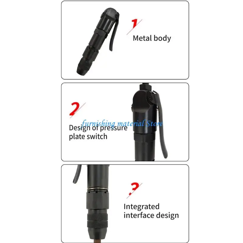 Y5GD Portable Pneumatic Scaling Tool With High Impacts Frequencies And Low Air Consumption For Efficient Surfaces Preparation