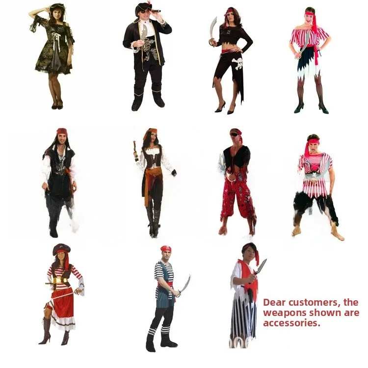 Adult Pirate Costume for loween ow Cosplay Traditional Hanfu Women's Clothing Stage Performance Qing Dynas Pirate Lady
