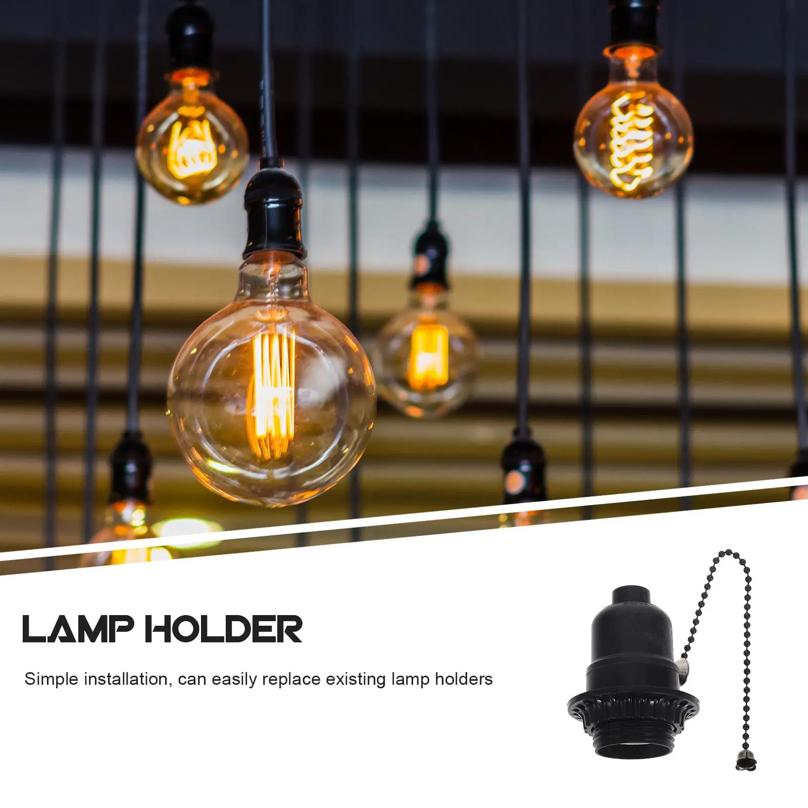 Light Adapter Universal Socket Lamp Parts for Making Lamps Household Converter Bakelite