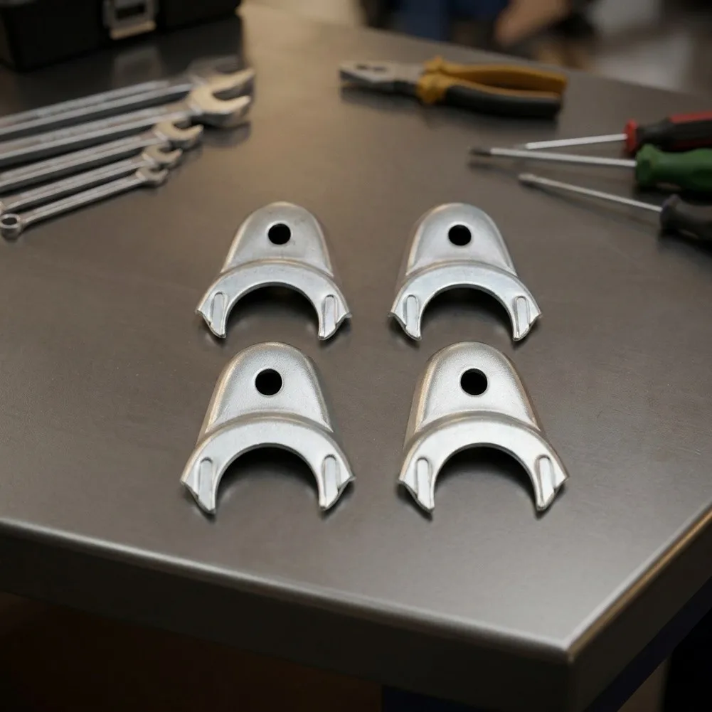 For Land Rover For Defender Series 2 Series 3 Roof Mounting Clip 4Pcs Silver Metal Hood Canvas Clamp Set 304301