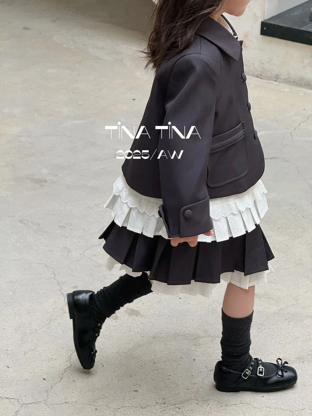 

SeasonSea/куртка в корейском стиле для девочек, осенне-зимняя детская элегантная серая куртка с бантом, детская винтажная короткая верхняя одежда