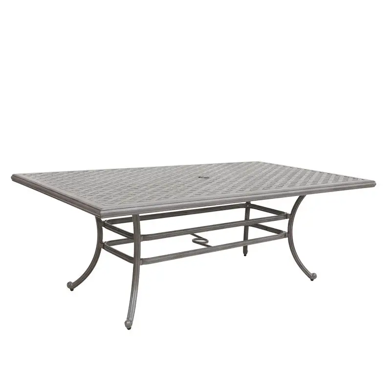 

46x86 Inch Cast Aluminum Rectangular Table for Outdoor Dining - Durable Weather-Resistant Finish, Perfect for Patio, Garden, or