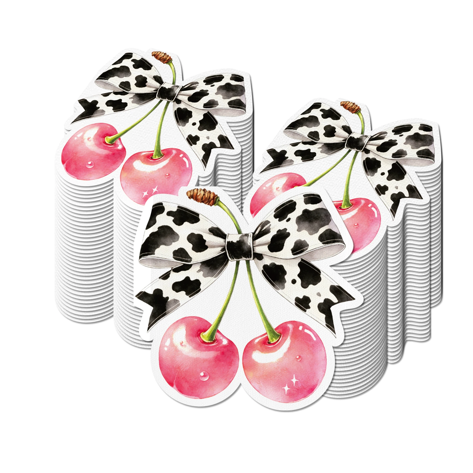 20/40/60pcs Leopard Cherry Shaped Napkins for Dinner Decoration Paper Tissues,Birthday Wedding Decoration Party Supplies