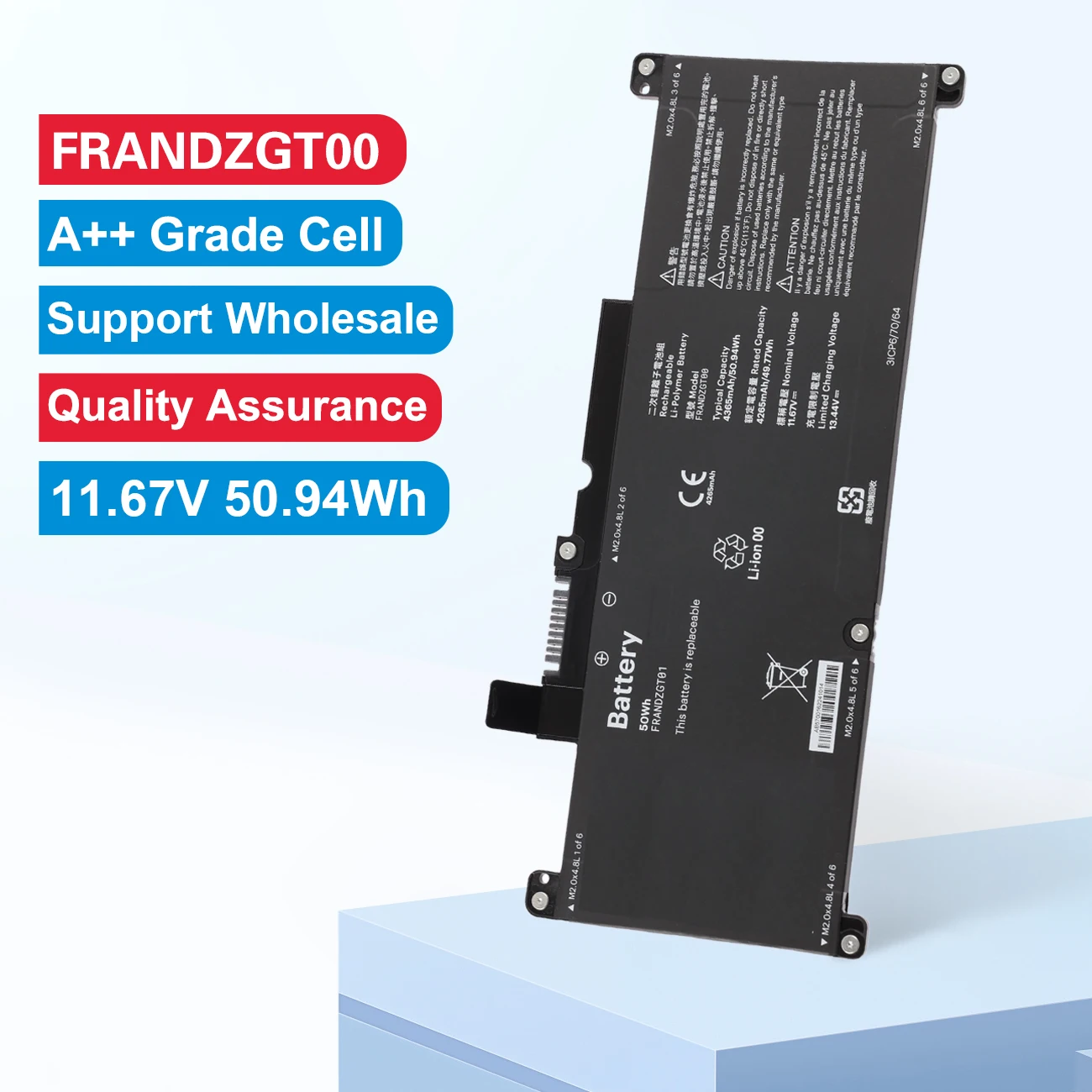 

FRANDZGT00 FRANDZGT01 Аккумулятор для ноутбука FRAMEWORK 12 FRANDZGTZ FRANDZGT7 11,67 В 4365 мАч/50,94 Втч