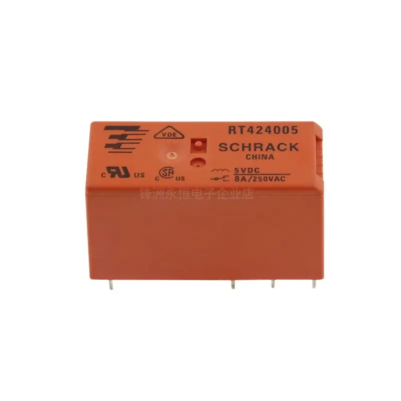 New Power Relay RT424005 RT424012 RT424024 5V 12V 24VDC 8A DPDT Non-Latching DIP-8 Electronic Components