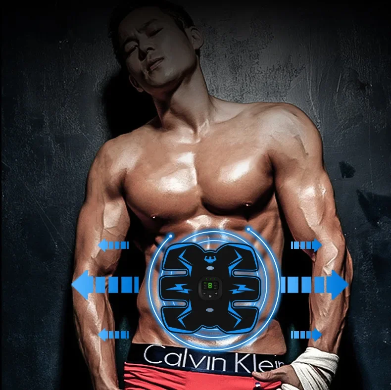 Smart EMS Wireless Muscle Stimulator Fitness Trainer Abdominal Training Electric Weight Loss Stickers Body Slimming Massager