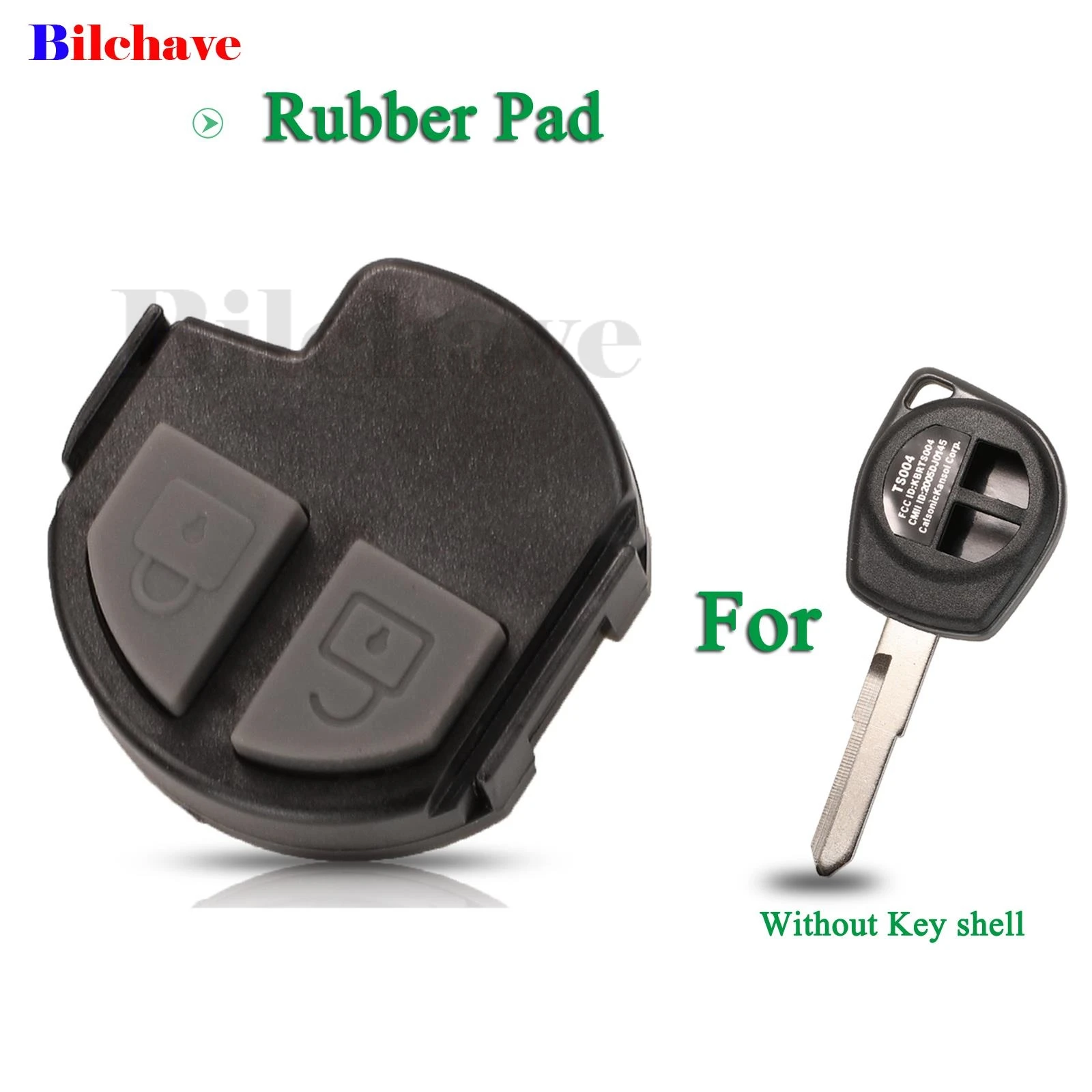 Bilchave 2 Buttons For Suzuki Swift SX4 Grage Vitara Alto Liana Aerio Vitara Fob Remote Car Key Rubber Button Pad Silicone Cover