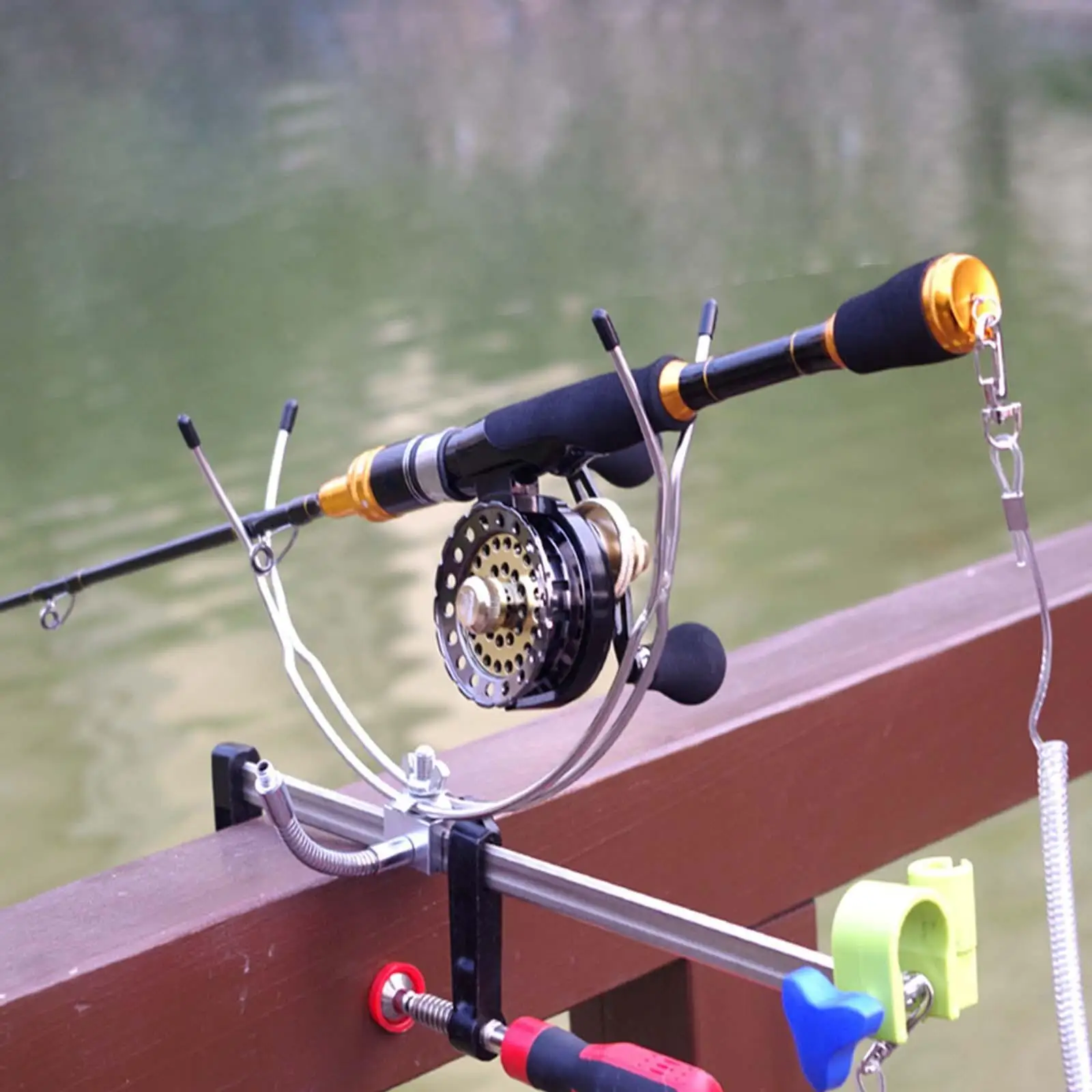

Fishing Rod Holder for Ground Support Tripod for Marine Bank Fishing Outdoor