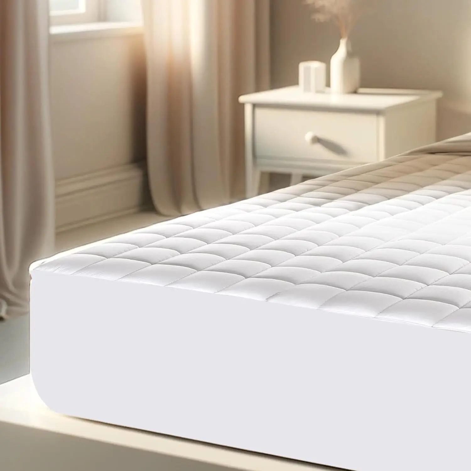 

Dreams: Cooling Infused Mattr Pad Protector By - Sleep In Chill Comfort (Queen)
