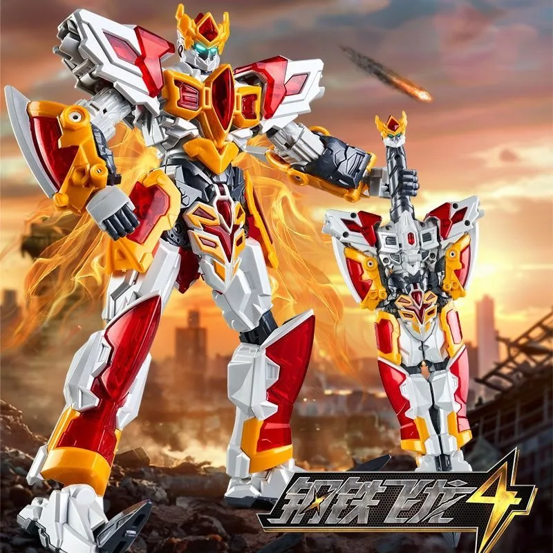 Dragon en acier 4 guerres du temps et de l'espace, produits de qualité originaux, Robot de déformation, jouet Mecha King Kong, cadeau d'anniversaire, en Stock