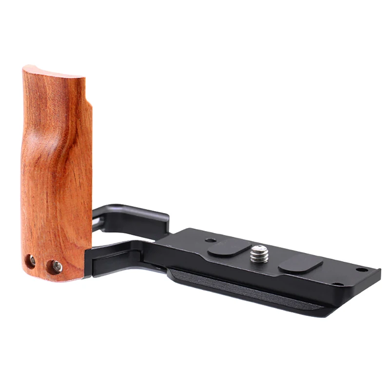 ZV-E10 II Halbkamera-Käfig Schnellwechselplatte L-Halterung Holzhandgriff für Sony ZVE10II SLR Arca-Swiss Stativ-Basisplattenhalterung – Detail 8