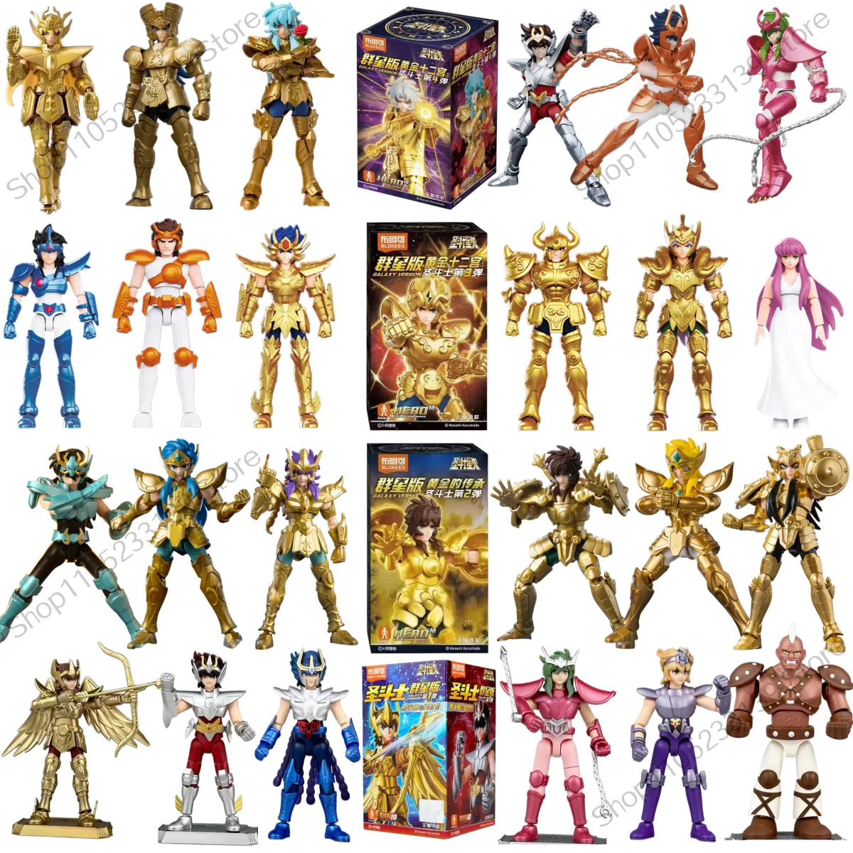 Blokees Saint Seiya GalaxyVersion 1/2/34th Generation Gemini Assembled Building Block Figure Collectible Anime Action Toy Jenny