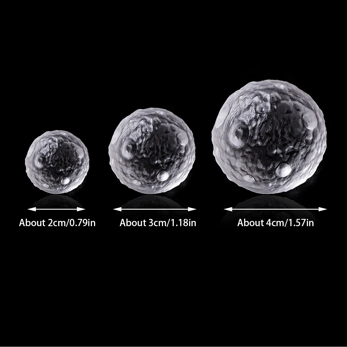 1PC Natural Crystal Clear Quartz Moon Crystal Stone Ball Reiki Healing Crystals Spiritual Home Decoration Holiday Gift Ornament