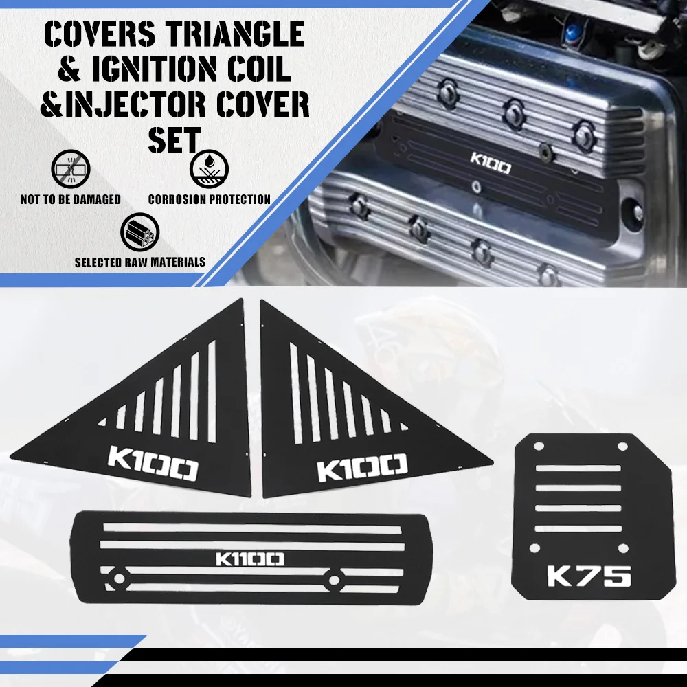 

FOR BMW K75 K100 K1100 K 75 All Year Motorcycle Side Panel Protection Guard & Injector Rail cover & Ignition Coil Cover Guard
