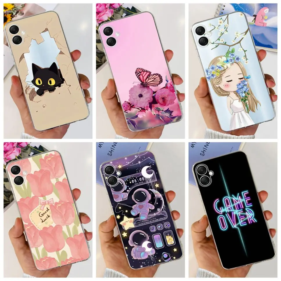 For Samsung Galaxy A06 SM-A065F Case Beautiful Girl Fashion Print Soft Silicon TPU Cover For Samsung A06 a06 4G 6.7