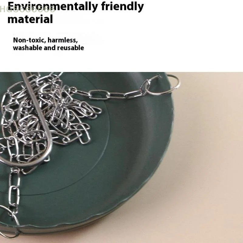 

Patio Bird Feeder with Adjustable Chain; Small Bird Feeding Tray; Balcony and Tree Bird Supply; Outdoor Use.