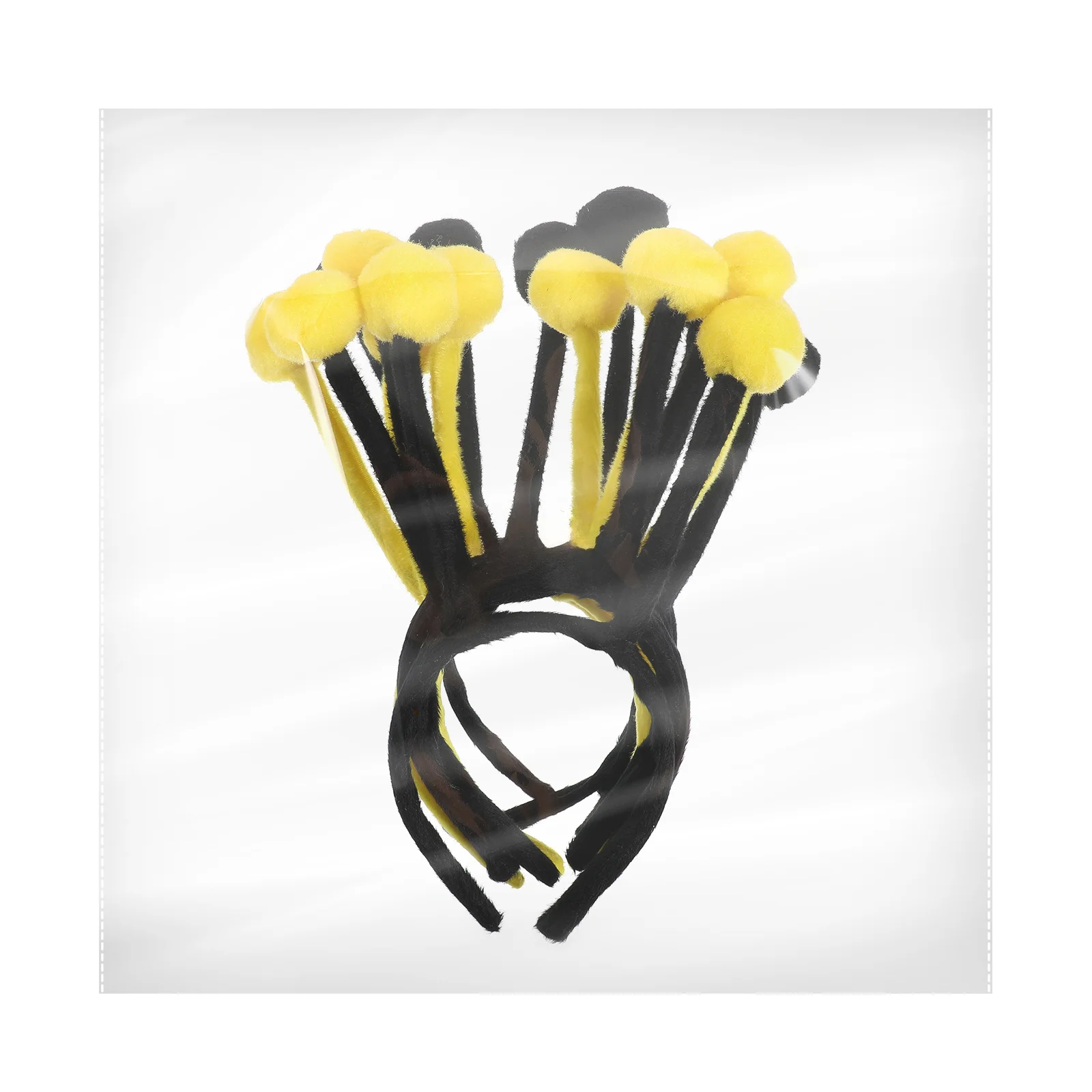 

9pcs Bee Hair Costume Accessories Plastic Hoops Kids Halloween Christmas Party Supplies Pompom Headband Gifts Accessories