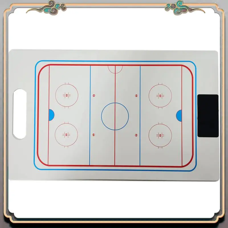 

MQBH-PVC Хоккейная шайба для тренировок, тренерский буфер обмена, портативная стратегическая доска для хоккея с шайбой, снаряжение для тренера