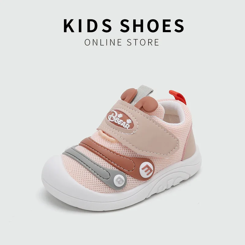 Spring and Autumn New Baby Shoes Baby Boys' Shoes Toddler Shoes Non-Slip Breathable Mesh Soft Bottom Baby Shoes Delivery