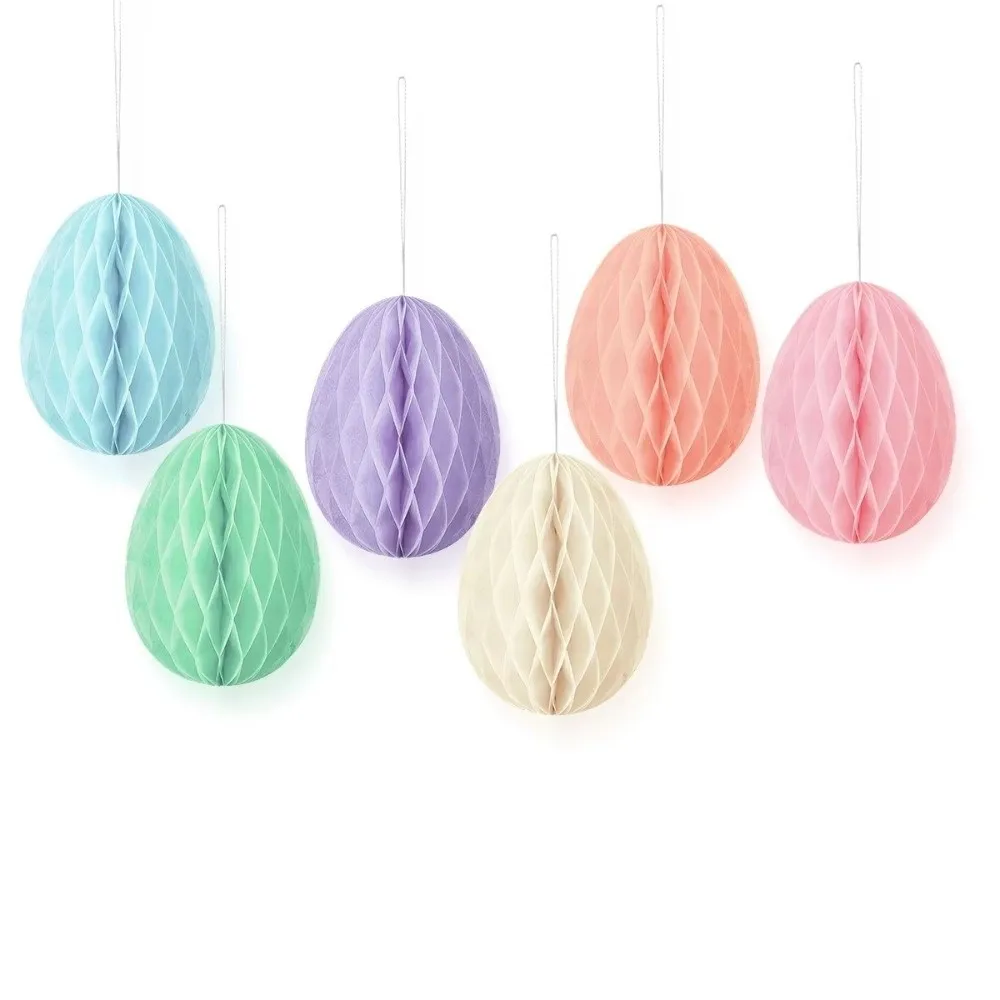 

Colorful Paper Eggs Pendant 4Inch 10cm Egg Paper Easter Egg Paper Ornaments Happy Easter Theme