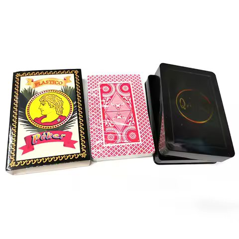 One Deck Mexican Spanish Marked Playing Cards, Plastic Spanish Marked Deck For Infrared Glasses &amp; Infrared Contact Lenses