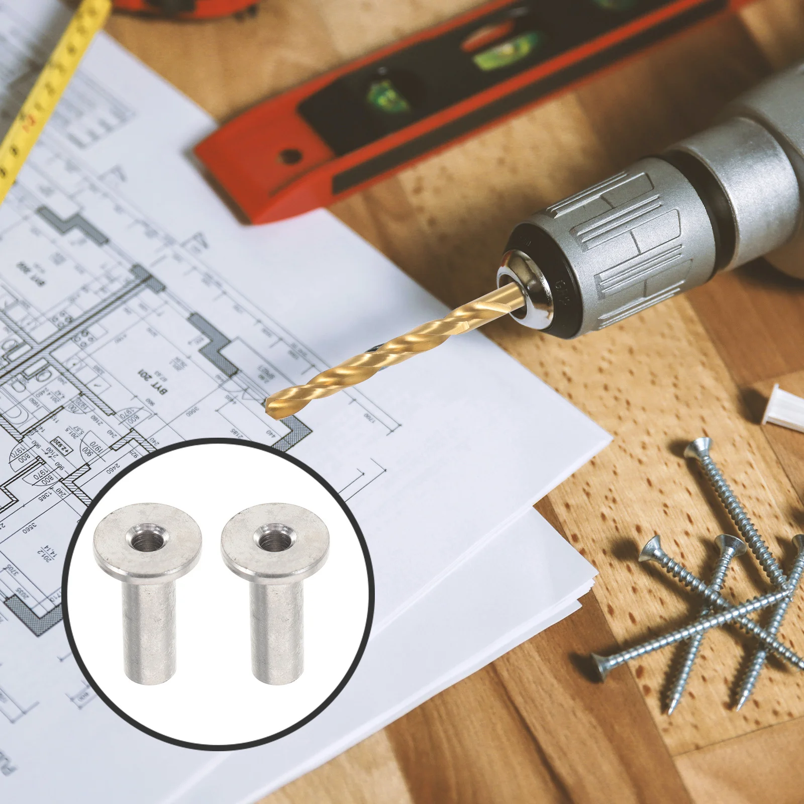 

1 Set Cable Railing Protector Sleeve 1/8 Inch Stainless Steel Balustrade Hardware Kit For Wood Posts Grommet Connector