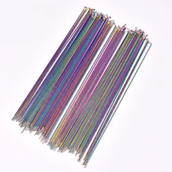 Eye Catching And Vibrant Bicycle Spokes With Oil Slick Finish Perfect For MTB/Road Bikes Lengths 259/261/271/273/291/293MM