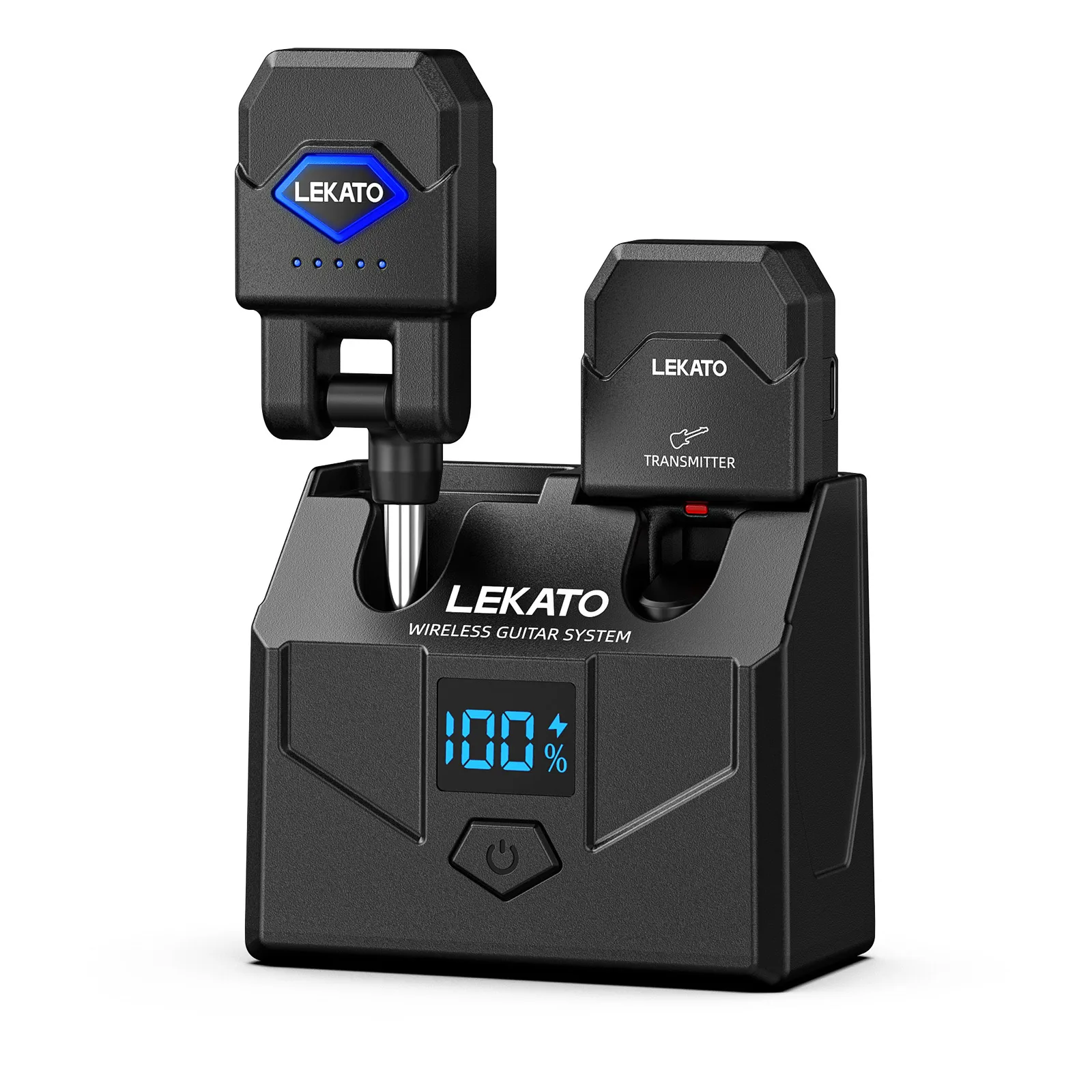 

Беспроводная гитарная система Lekato Ws-200 с чехлом для зарядки — всего аккумулятора 15 часов, 4 канала и задержка 5 мс, вращающаяся вилка 220 для гитары