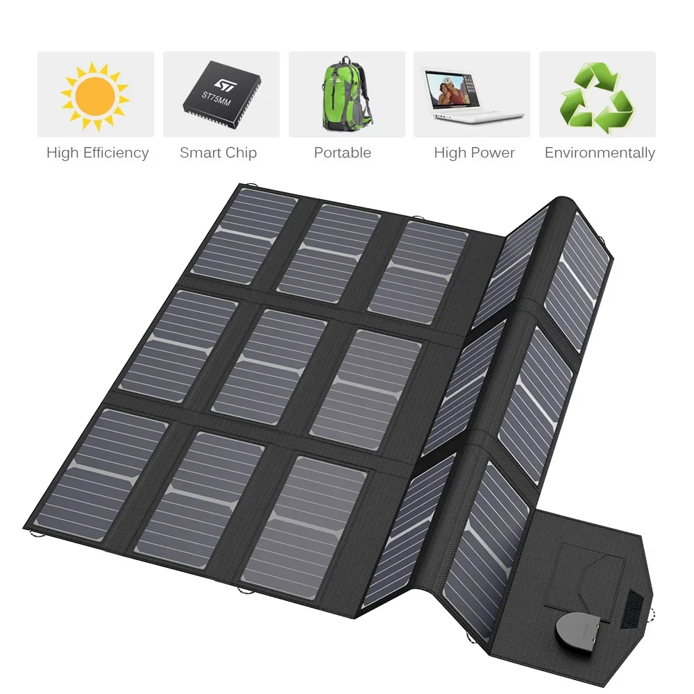 100W/200W Solar Charger Charging Solar panel for  Tablets, Double USB ports output Allpowers