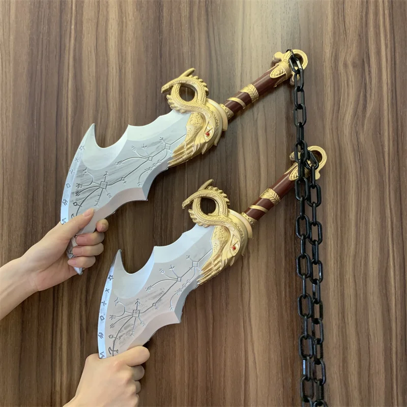 God of War 4 Athena Blade Tomahawk Chained Cosplay Axe Prop Weapon Role Playing Ghost Leviathan Chaos AXE Safety PU Model