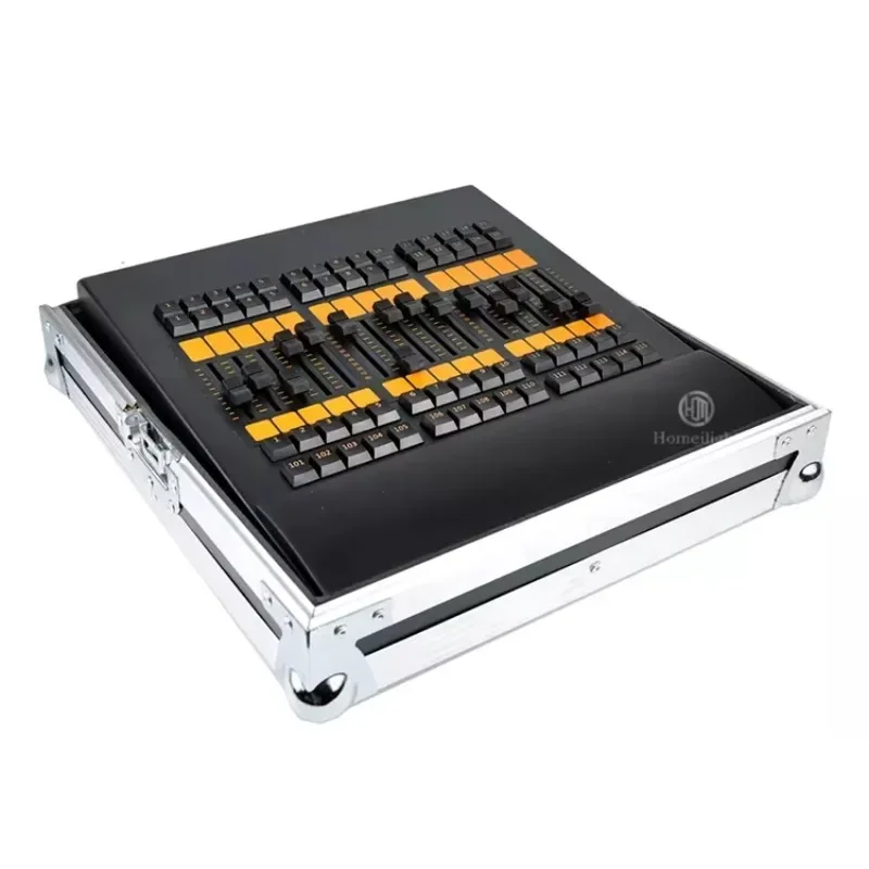 Contrôleur d'aile de Fader avec Flight Case DMX 512, Console d'éclairage DJ pour éclairage de scène