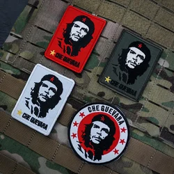 Toppa ricamata con testa di Che Guevara sui vestiti Accessori per zaini tattici militari all'aperto Distintivo di identificazione con anello a gancio