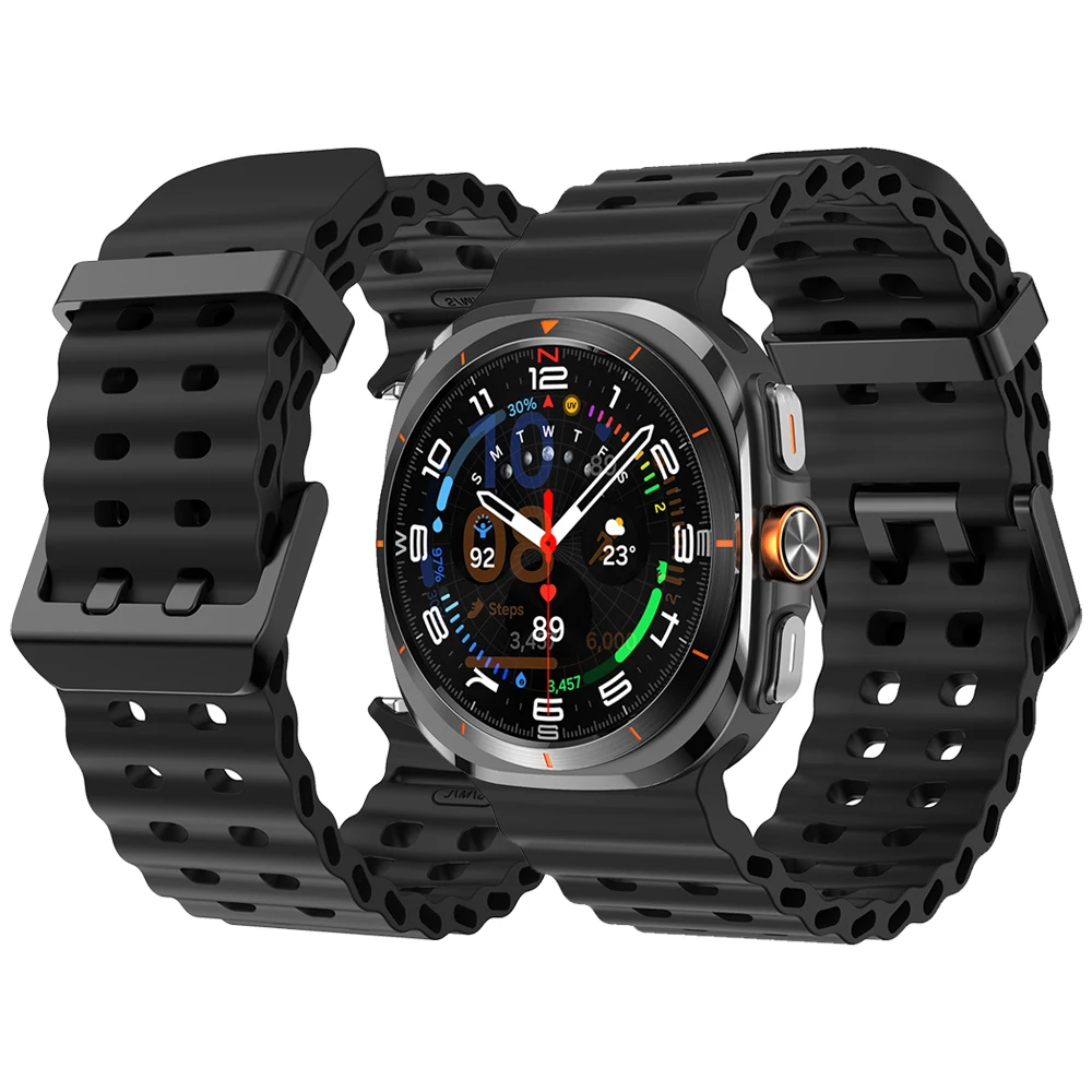 Sport band für Samsung Galaxy Uhr Ultra Silikon armband Armband für Galaxy Watch Ultra 47mm Ersatz Uhren armband 1:1 Original