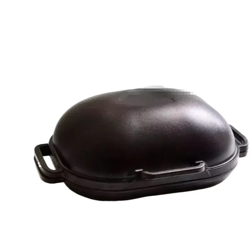 Large Oval Cast Iron Bread Pan Non-Stick Baking Mold for Sourdough Bread Oven Baking Kitchen Tool