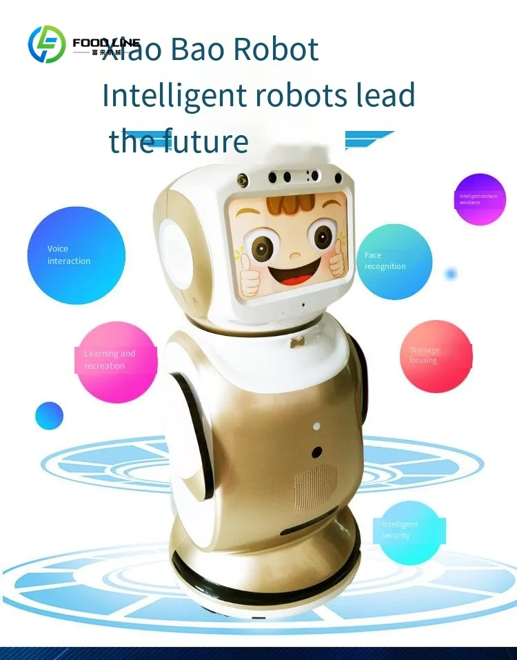 حجم AI استقبال روبوت الخدمة المنزلية الذكية لروبوت خدمة دليل صالة عرض المستشفى